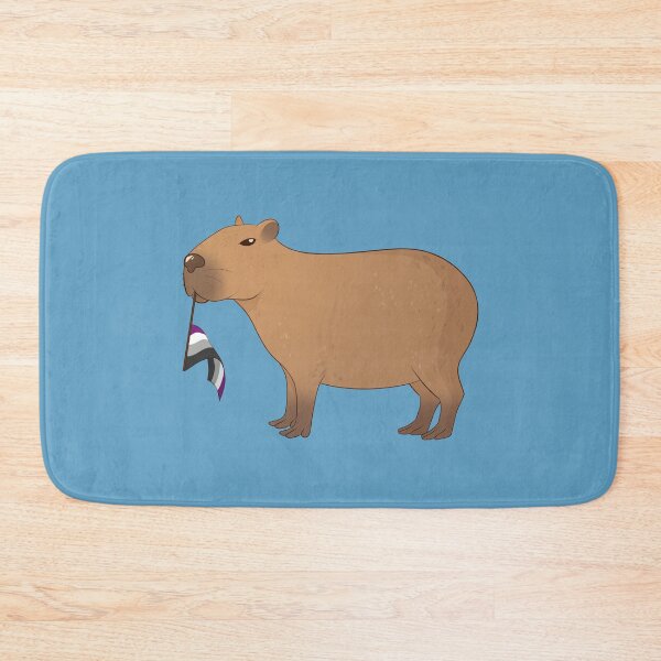 Item preview, Asexual Pride Capybara designed and sold by celestialuka.