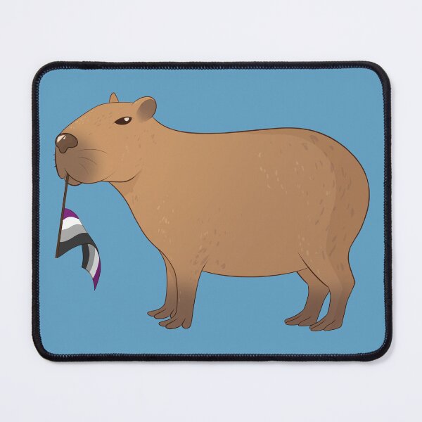 Item preview, Asexual Pride Capybara designed and sold by celestialuka.