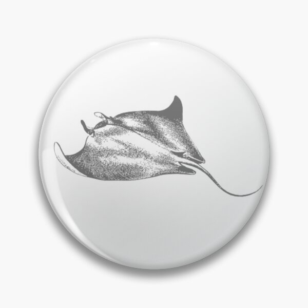 Item preview, Monochrome Black and white Blot Spot Stingray  designed and sold by imhae.