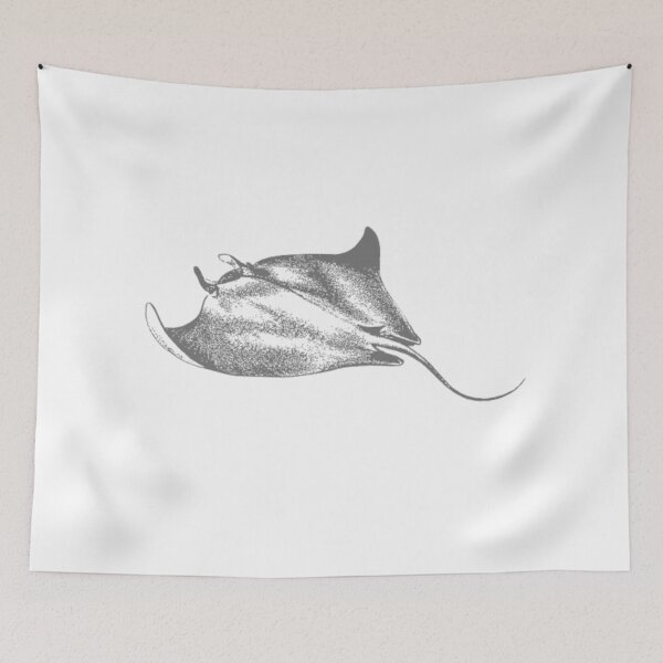 Item preview, Monochrome Black and white Blot Spot Stingray  designed and sold by imhae.