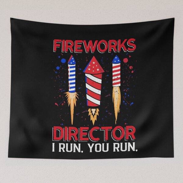 Item preview, Fireworks Director I Run You Run Funny July 4th Fireworks Lover designed and sold by SharpThreadZ.