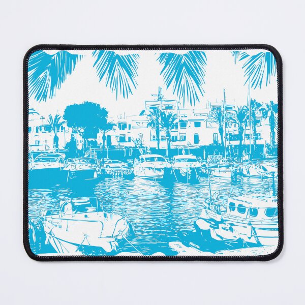 Item preview, Cala-d'or marina in Majorca digital illustration designed and sold by Gerald Waters.