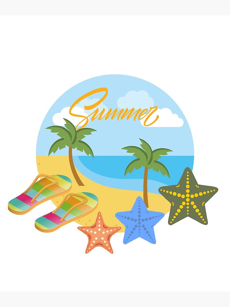  Summer And Funny Beach Poster For Sale By Ayakhairy Redbubble