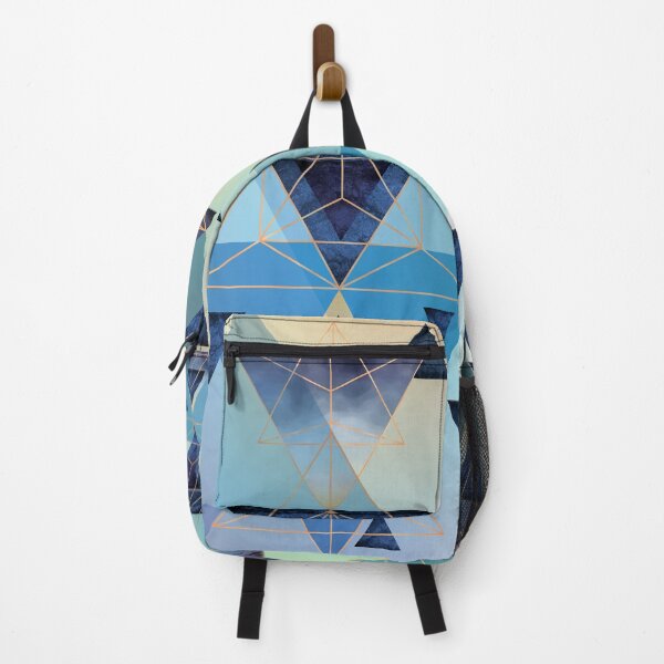 Item preview, Geometric Triangle Compilation in Blue designed and sold by UrbanEpiphany.