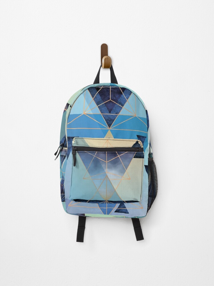 Geometric Seamless Trignales Pattern - Absolute Zero Backpack by