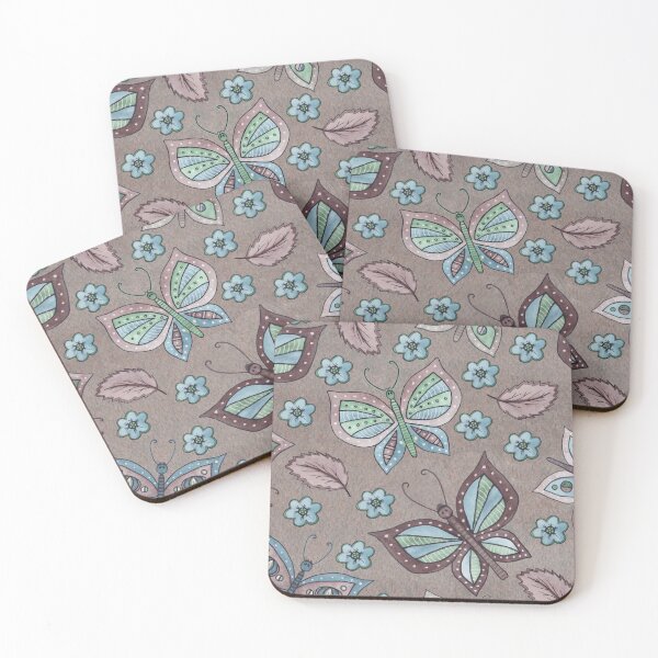 Item preview, Mauve Pink Butterfly Pattern designed and sold by HappyLifeCreate.