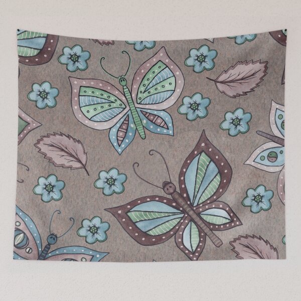 Item preview, Mauve Pink Butterfly Pattern designed and sold by HappyLifeCreate.