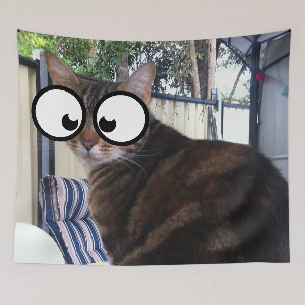 Item preview, Googly Eyed Cat designed and sold by FullonFulton.