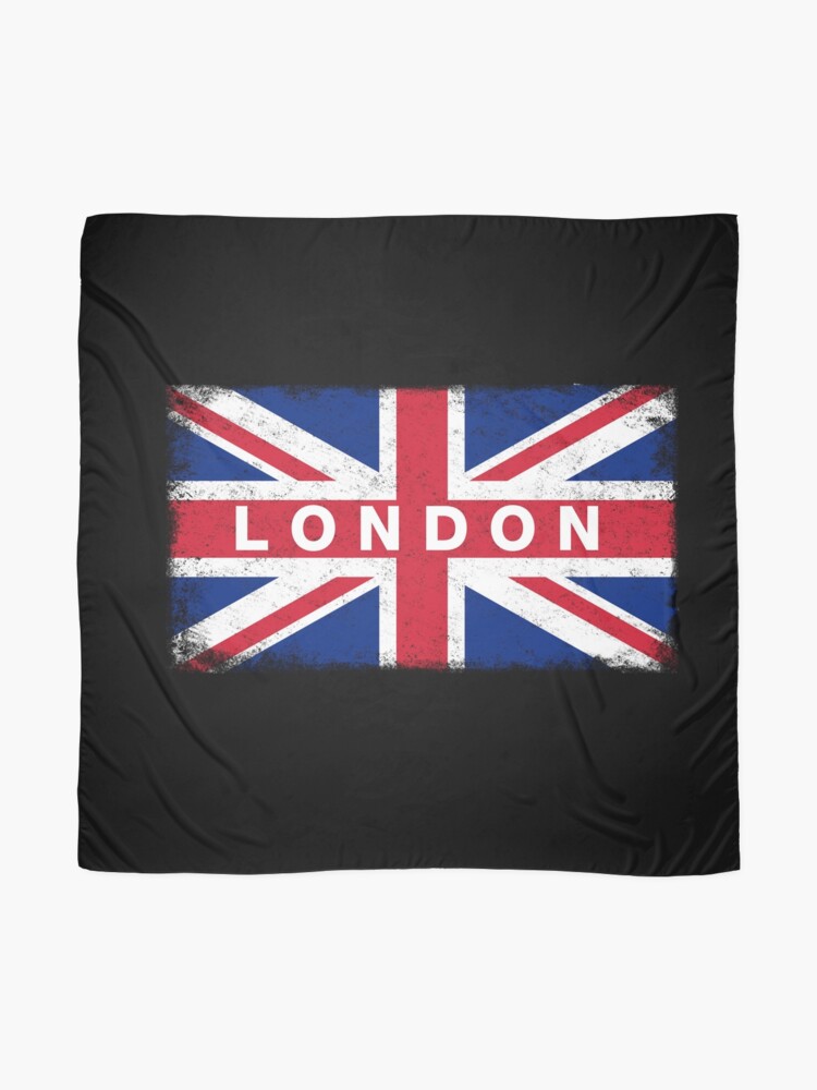 Alternate view of London Shirt Vintage United Kingdom Flag T-Shirt Scarf