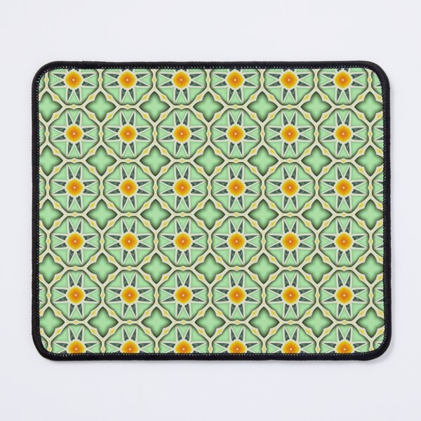 Item preview, Green and Yellow Portuguese Tile designed and sold by antevasinart.