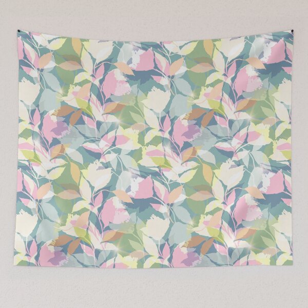 Item preview, Kaleidscope Floral Foliage_Blue designed and sold by PaisleyandDot.