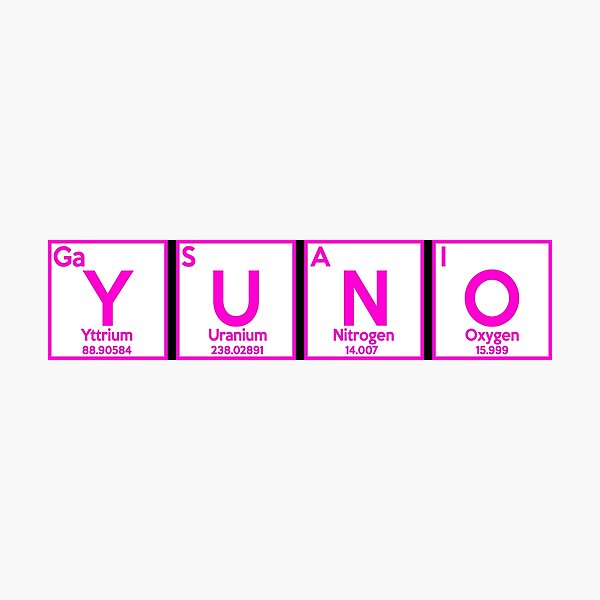 Item preview, Yuno Gasai Periodic Table Parody Anime Shirt designed and sold by JaneFlame.