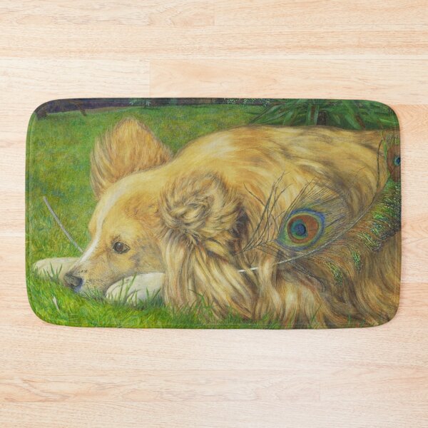 Item preview, Puppy with Peacock feather designed and sold by IliaLobell.