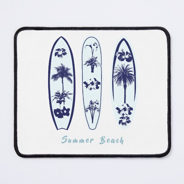 Item preview, Surfboards palm trees, hibiscus flower, bird of paradise flower, summer beach designed and sold by CreaVisArt.