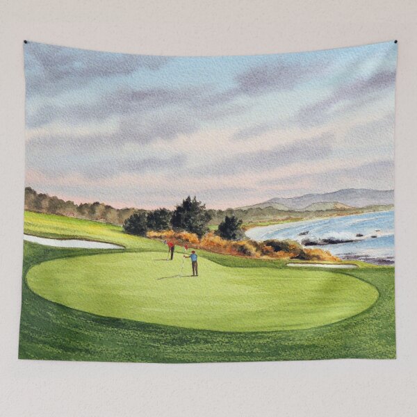 Item preview, Pebble Beach Golf Course 8Th Green Putting Out designed and sold by William Holkham.