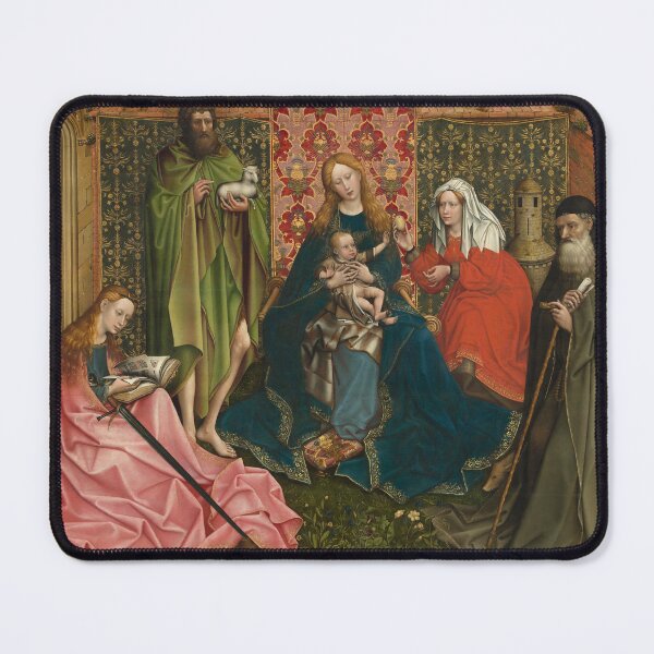 Item preview, Madonna and Child with Saints in the Enclosed Garden | Follower of Robert Campin | 1460 Renaissance Christian Art designed and sold by CJET.
