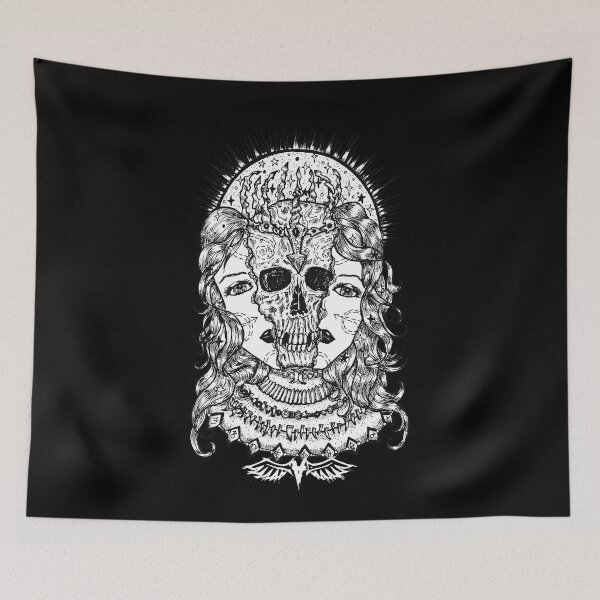 Item preview, Gothic Real Face Skull- Gothic Halloween Theme designed and sold by Avani01.