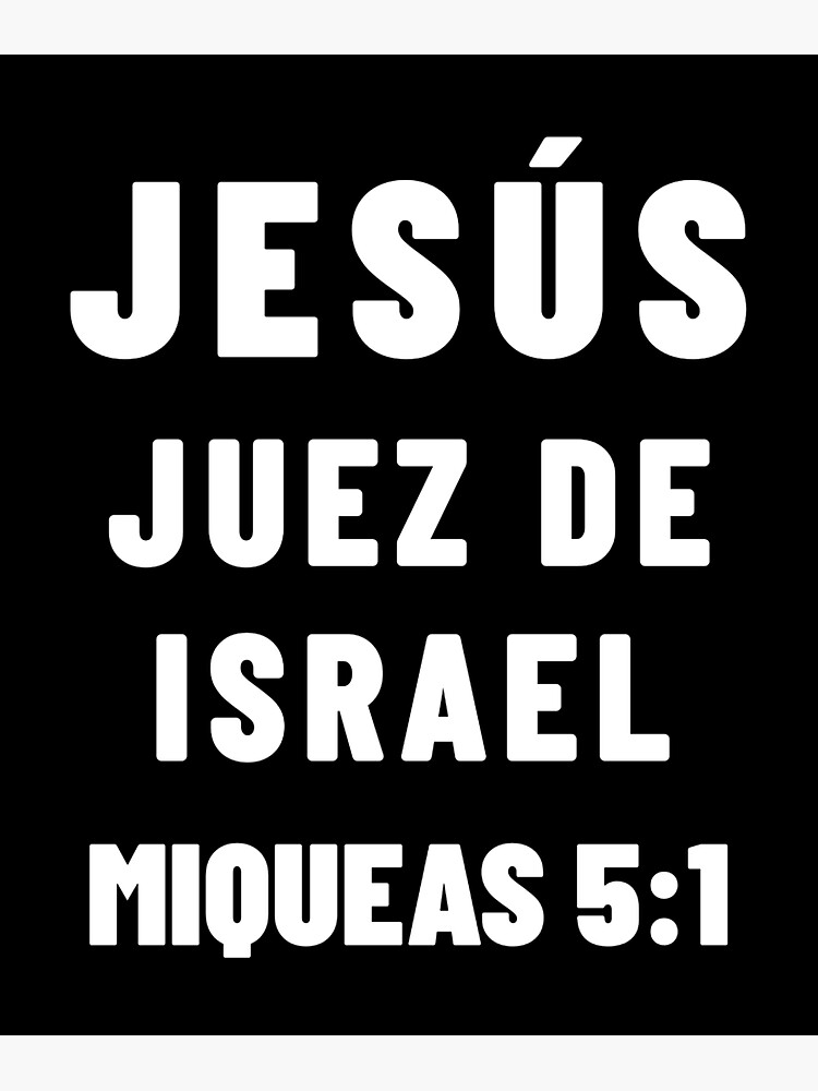 Pegatina «Miqueas 51 Jesús Juez de Israel Versículo de la Biblia en