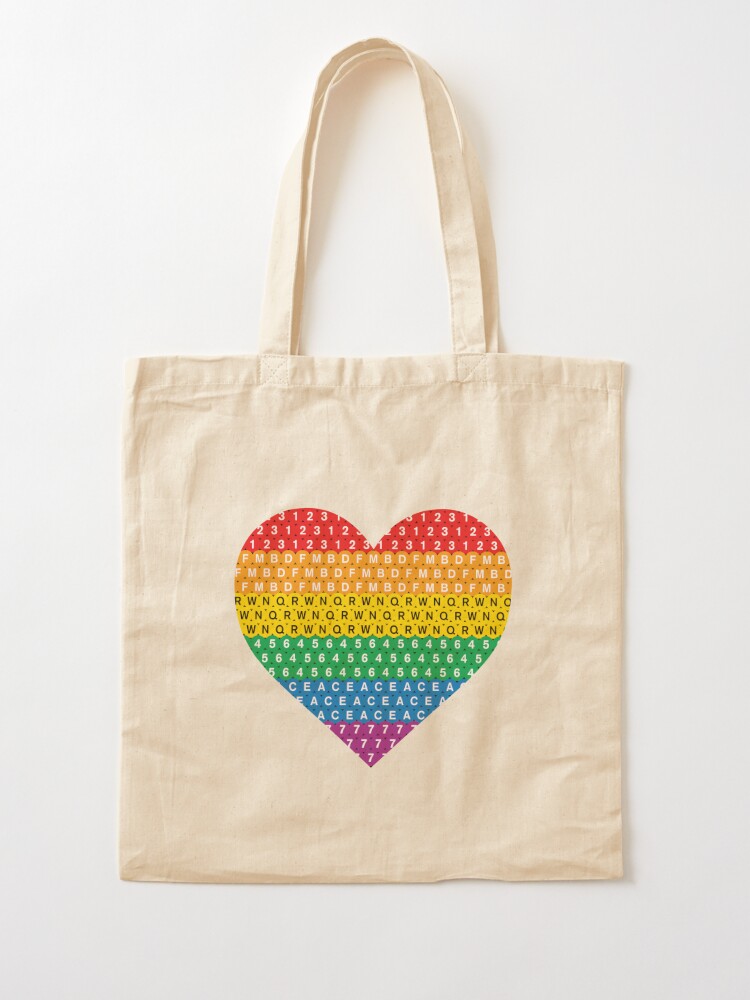 Rainbow Heart Pride Tote Bag