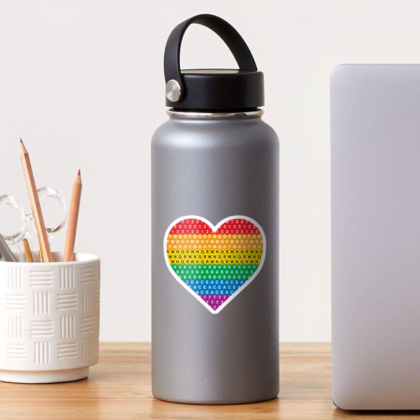 Pride MTA Heart Sticker