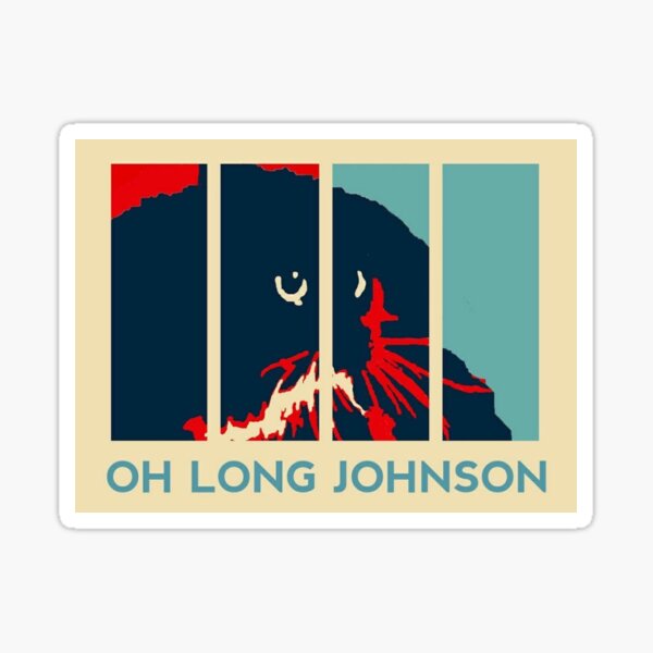 Oh Long Johnson Cat Gifts Sticker for Sale by Hublerk