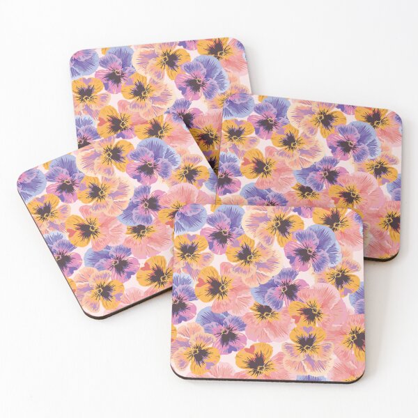Item preview, Pretty Yellow and Purple Pansies Floral  designed and sold by PaisleyandDot.