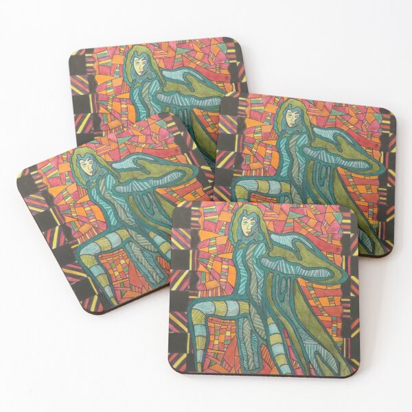 Item preview, 646 - GREEN LADY - DAVE EDWARDS - MIXED MEDIA - 2022 designed and sold by BLYTHART.