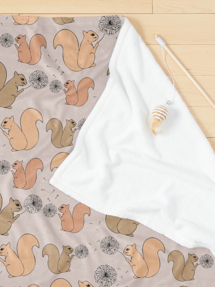 Alternate view of Squirrel wishes 2 Pet Blanket
