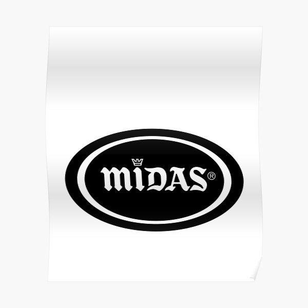 "Midas King of Mufflers Vintage Retro Logo" Poster for Sale by RayOtis