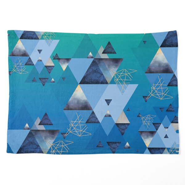 Geometric Blue Arrangement Pet Blanket
