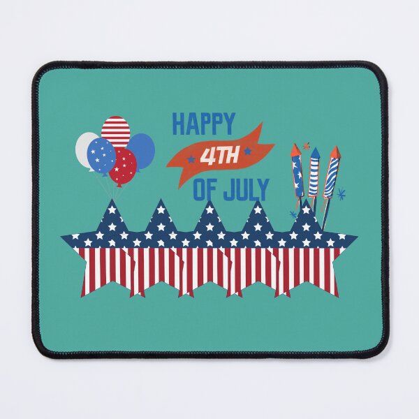 Item preview, Happy 4th of July - Star Flag -Fireworks designed and sold by MugsAndDuds.