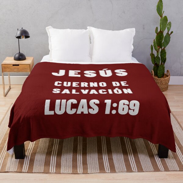 Item preview, Luke 1:69 Jesus Horn of Salvation Spanish Bible Verse designed and sold by NombresDeJesus.