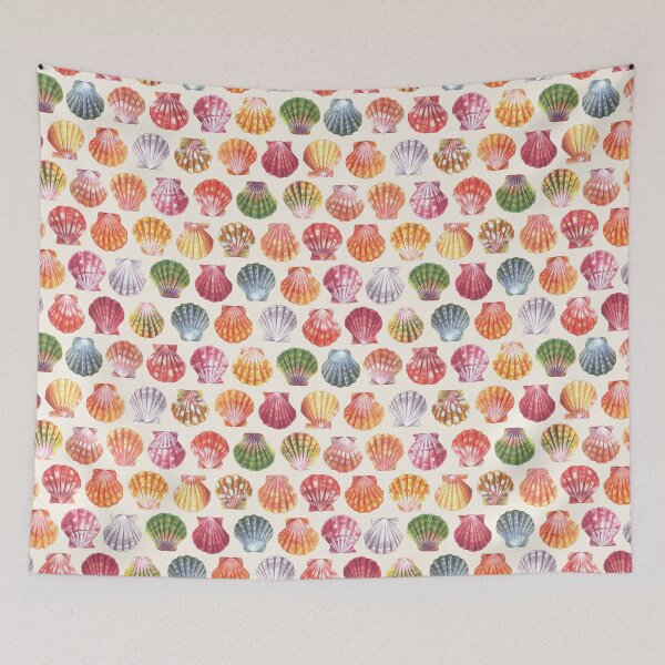 Item preview, Hawaiian Sunrise Shell Pattern - Cream designed and sold by softbiology.