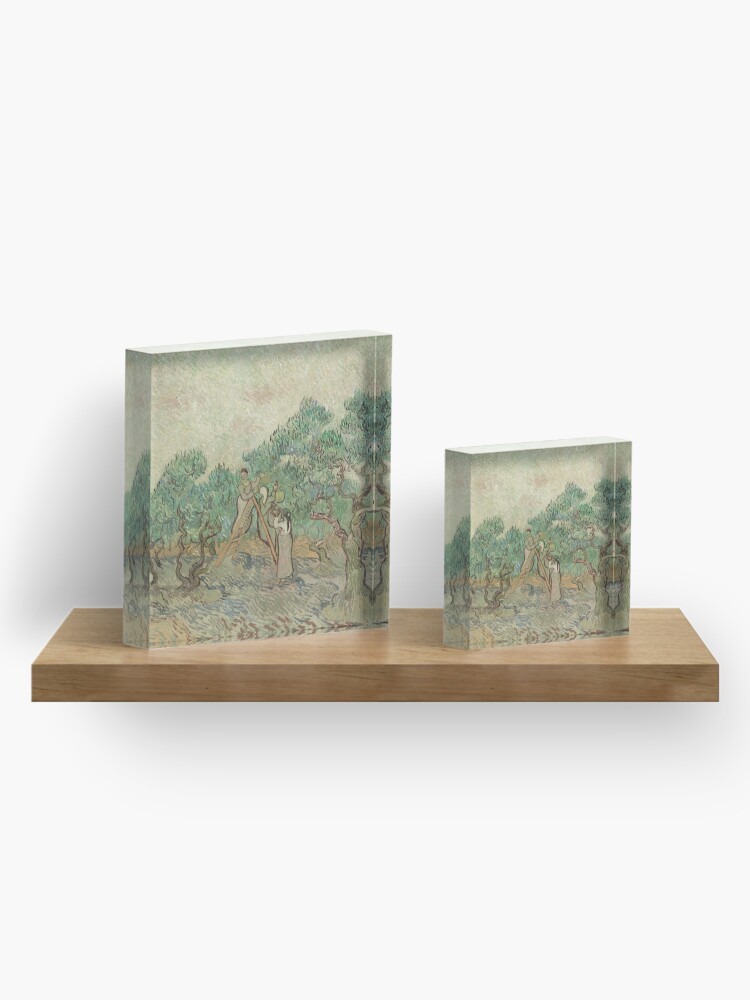 Alternate view of The Olive Orchard by Vincent van Gogh - Classic Art Acrylic Block