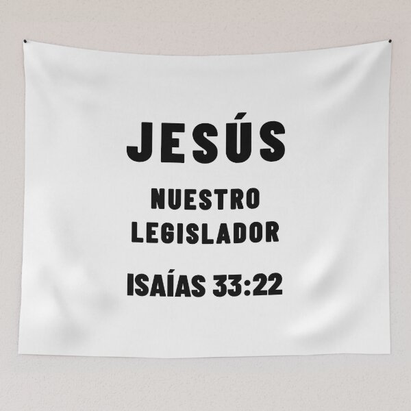 Item preview, Isaiah 33:22 Jesus Our Lawgiver Spanish Bible Verse designed and sold by NombresDeJesus.
