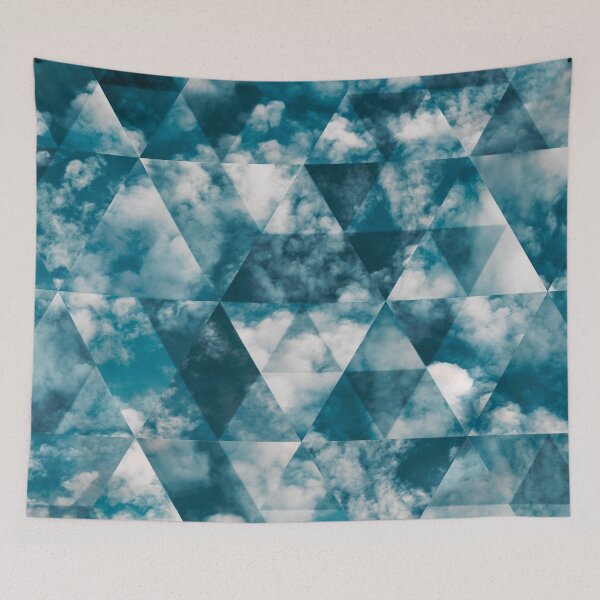 Item preview, Triangles clouds pattern designed and sold by cutecrazytshirt.