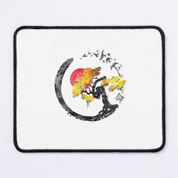 Item preview, Enso circle and Bonsai tree designed and sold by Rosaliartbook.