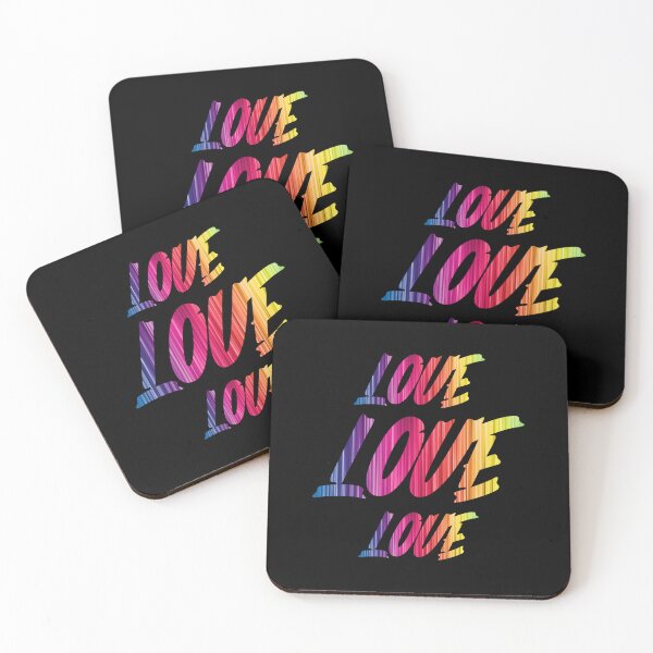 Item preview, love love love, rainbow colors designed and sold by efenem.
