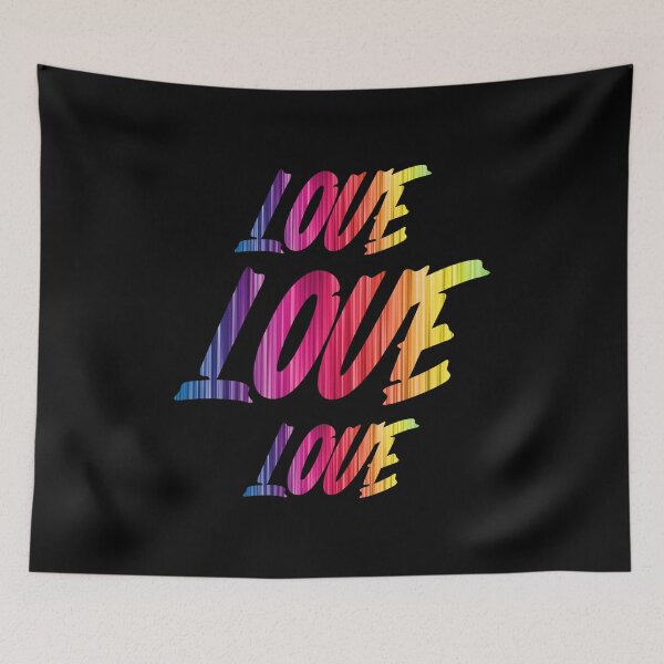 Item preview, love love love, rainbow colors designed and sold by efenem.