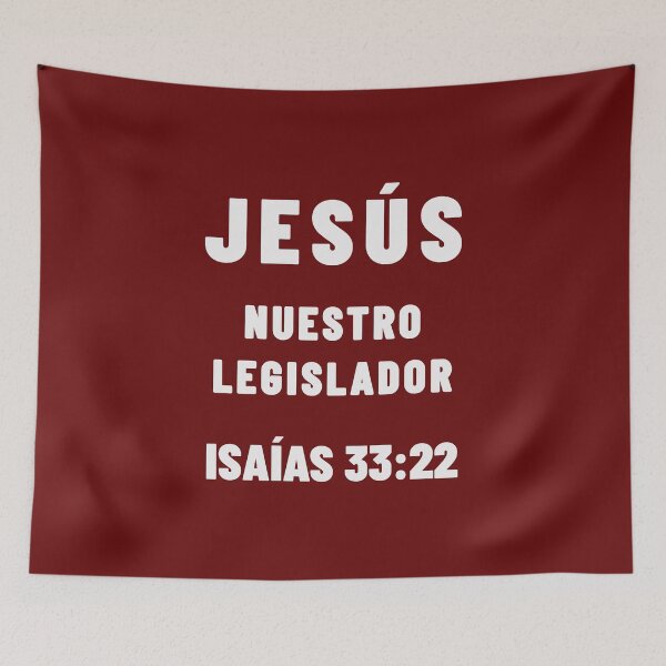 Item preview, Isaiah 33:22 Jesus Our Lawgiver Spanish Bible Verse designed and sold by NombresDeJesus.