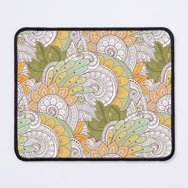 Item preview, Doodle Pattern with Abstract Floral Motifs designed and sold by lissantee.