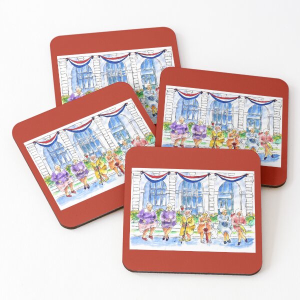 Item preview, Old Girlfriends Sitting Downtown Ready For Flag Day designed and sold by DonSylvester.