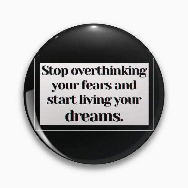 Item preview, Stop overthinking designed and sold by PostiveText.