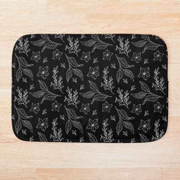 Item preview, Wild Floral Pattern Black Background  designed and sold by Limestudio.