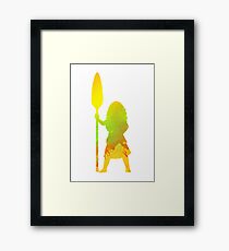 Princess Inspired Silhouette Framed Print