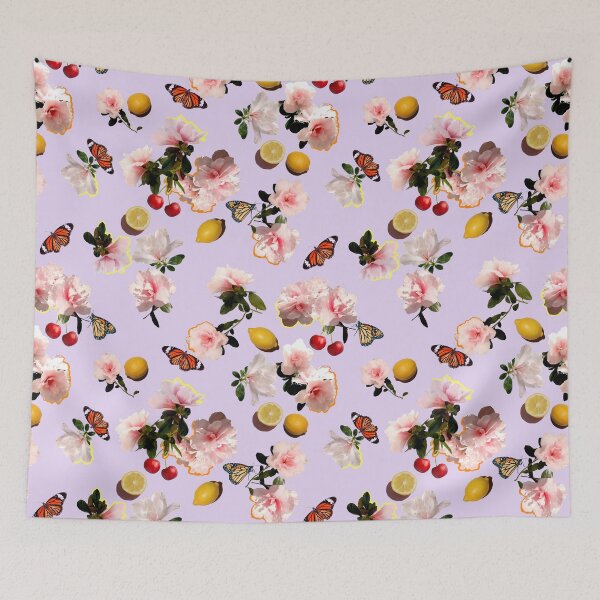 Item preview, Fruity Floral Summer Purple designed and sold by PaisleyandDot.
