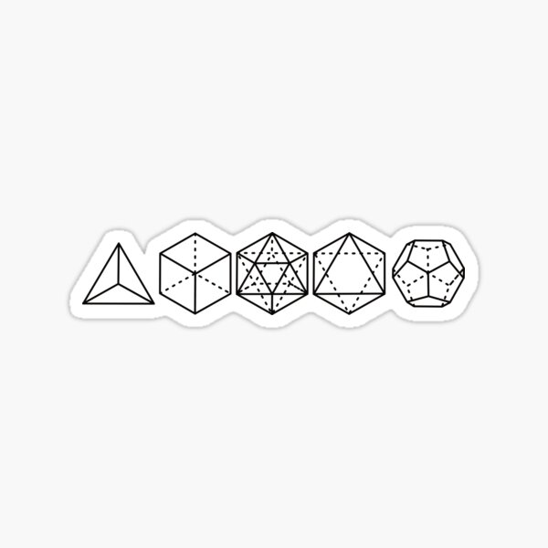 Otherworld Octahedron Transparent Stickers