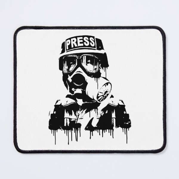 Item preview, The journalist masked with a gas mask designed and sold by Scopestor.