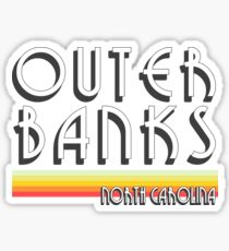 Äußere Banken Weinlese OBX NC Sticker
