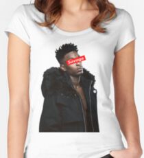 21 Savage Women's Fitted Scoop T-Shirt